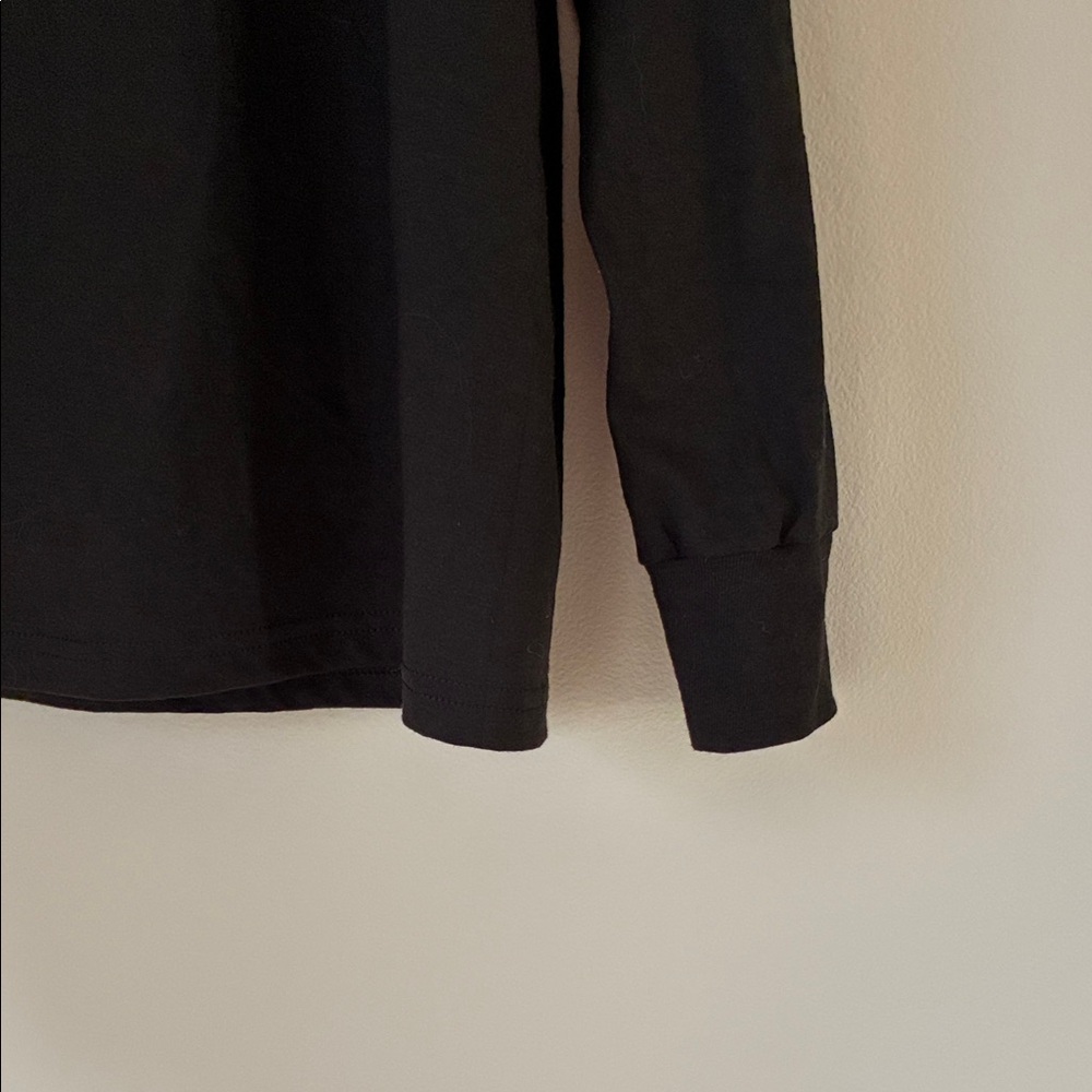 Black 'Let It Snow' Long Sleeve Shirt XL New Without Tags - Picture 5 of 8